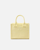 Kleiner Shopper Beach aus Bast mit Logo Love Birds - Beige | Pinko