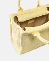 Kleiner Shopper Beach aus Bast mit Logo Love Birds - Beige | Pinko