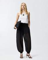Lightweight, flowing trousers - Black | Pinko