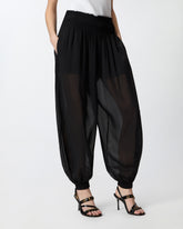 Lightweight, flowing trousers - Black | Pinko