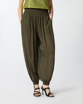 Semi-sheer balloon-fit trousers - | Pinko