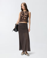 Langer Rock mit Transparenzen - | Pinko