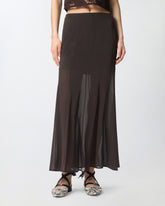 Langer Rock mit Transparenzen - | Pinko