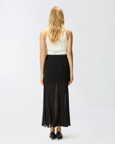 Long skirt with sheer details - | Pinko