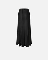 Long skirt with sheer details - Black | Pinko