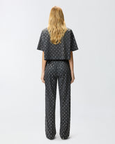 Hose aus Netzmesh mit Spiegeln - | Pinko