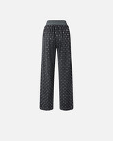 Mesh trousers with mirror detail - Dark Grey | Pinko
