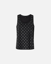 Tanktop aus Netzmesh mit Spiegeln - | Pinko