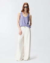 Tanktop aus Netzmesh mit Spiegeln - | Pinko