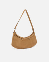 Große Schultertasche Pocket Body Bag aus Veloursleder mit Taschen - | Pinko