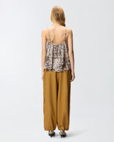 Top with spaghetti straps and snake print - | Pinko