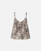 Top with spaghetti straps and snake print - | Pinko