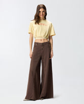 Crop-Top mit dem PINKO-Logo als Lettering - Orange | Pinko