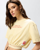 Crop-Top mit dem PINKO-Logo als Lettering - Orange | Pinko
