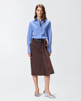 Calf-length skirt with belt - | Pinko