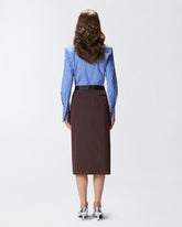Calf-length skirt with belt - | Pinko