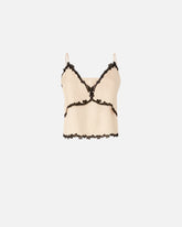 Top mit Einsätzen aus Spitze - | Pinko