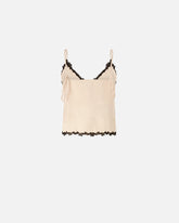 Top mit Einsätzen aus Spitze - | Pinko