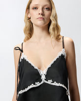 Top mit Einsätzen aus Spitze - | Pinko