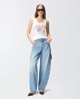 Tanktop mit Vintage-Print - | Pinko