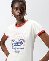 T-Shirt mit Logoprint - | Pinko