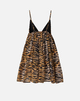 Kurzes Kleid mit Tigerprint - | Pinko