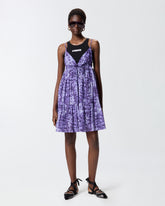 Mini dress with snake print - | Pinko