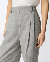 Geflammte Hose mit Bügelfalte - | Pinko