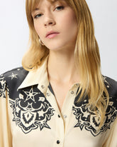 Bluse mit abgesetztem Sternenprint - | Pinko