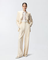 Double-breasted jacket with pockets - Creamy-White | Pinko