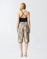 Bodysuit with crossed shoulder straps - | Pinko