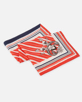 Square scarf with wide stripes - | Pinko