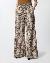 Weite Hose mit Snakeprint - | Pinko
