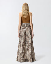 Weite Hose mit Snakeprint - | Pinko