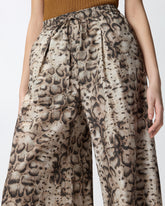 Weite Hose mit Snakeprint - | Pinko