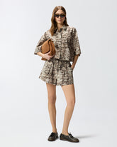 Shorts mit Snake-Muster - | Pinko