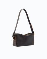 Mini crossbody Boston bag in cloud leather - Dark Red | Pinko