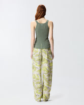 Geripptes Tanktop mit Logo - | Pinko