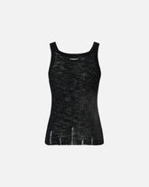 Geripptes Tanktop mit Logo - | Pinko