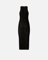 Eng anliegendes Midikleid mit Rippenmuster und Rissen - | Pinko