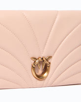 Love Bag Click Horizontal small crossbody clutch in quilted nappa leather - | Pinko