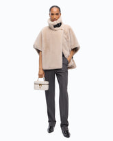Faux fur cape - | Pinko