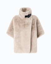 Faux fur cape - White | Pinko