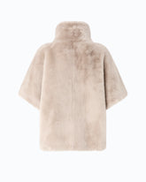 Faux fur cape - | Pinko