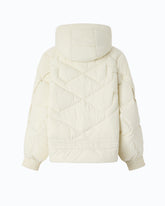 Oversized blouson jacket with hood - Yellow | Pinko