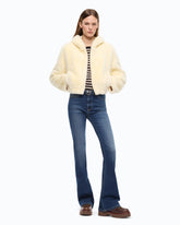 Faux fur cropped jacket - | Pinko