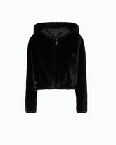 Cropped-Jacke mit Pelz-Effekt - | Pinko