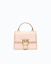 Handtasche Mini Love Bag One Top Handle Light aus Leder mit Mini-Nieten - | Pinko