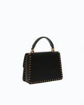 Mini Love Bag One Top Handle Light handbag in leather with mini studs - | Pinko