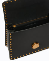 Mini Love Bag One Top Handle Light handbag in leather with mini studs - | Pinko